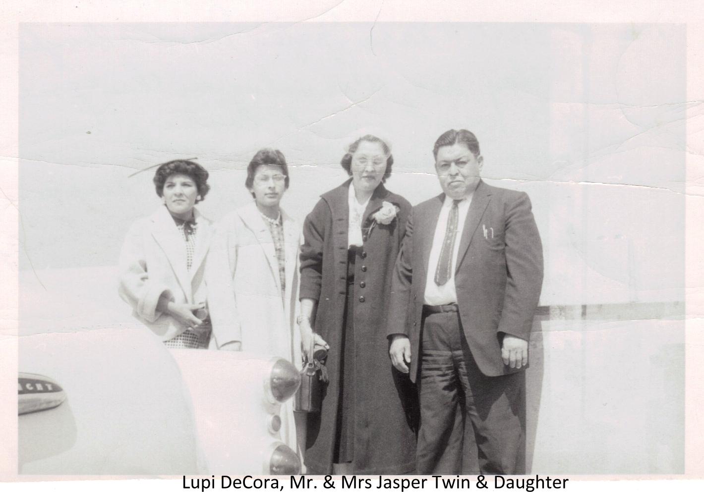 Lupi Decora with Mr. and Mrs. Jasper Twin and daughter